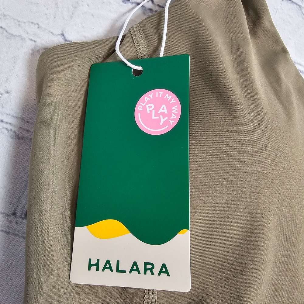 NEW Halara 2-in-1 Activity Dress Shorts Set Olive Green Small - Picture 5 of 7